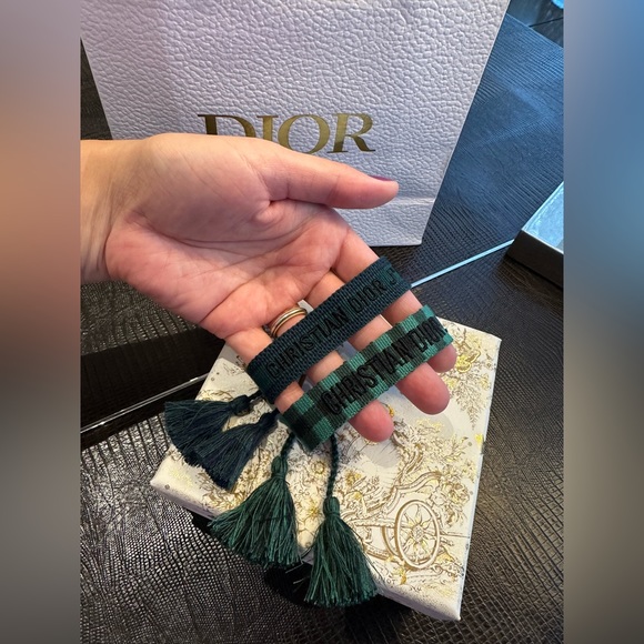 Christian Dior Friendship J’Ador Bracelets Set Of Two Canvas Pre-Owned - Picture 3 of 12